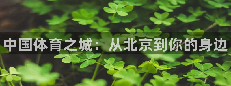 汇赢怎么样：中国体育之城：从北京到你的身边