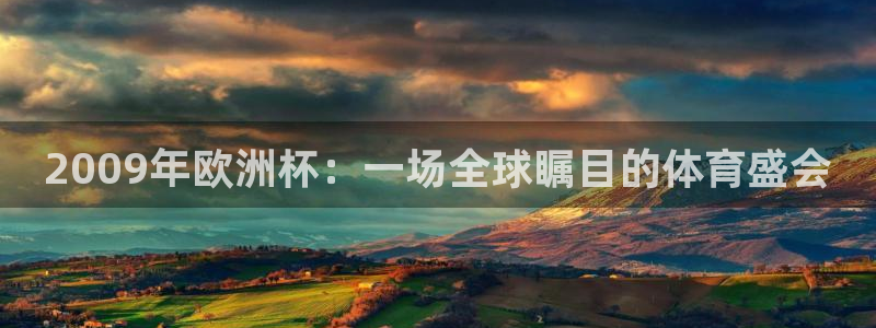 汇赢国际pg最新活动：2009年欧洲杯：一场全球瞩目的体育盛会